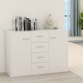 Sideboard aus weißem Sperrholz 88x30x65 cm von vidaXL, Sideboards - Ref: Foro24-800684, Preis: 92,99 €, Rabatt: %