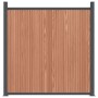 Panel de valla WPC marrón 1045x186 cm