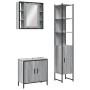 Sonoma gray plywood 3-piece bathroom furniture set by , Bathroom furniture - Ref: Foro24-3214743, Price: 211,62 €, Discount: %