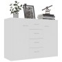 White plywood sideboard 88x30x65 cm by vidaXL, Sideboards - Ref: Foro24-800684, Price: 85,99 €, Discount: %