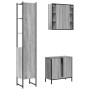 Sonoma gray plywood 3-piece bathroom furniture set by , Bathroom furniture - Ref: Foro24-3214743, Price: 211,62 €, Discount: %