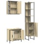 Sonoma oak plywood 3-piece bathroom furniture set by , Bathroom furniture - Ref: Foro24-3214741, Price: 214,99 €, Discount: %