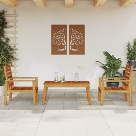 Garden furniture set 3 pieces solid acacia wood by , Garden sets - Ref: Foro24-3211806, Price: 209,64 €, Discount: %