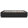 Estructura cama con luces LED madera ingeniería negro 200x200cm de , Camas y somieres - Ref: Foro24-3209584, Precio: 203,47 €...