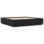 Estructura cama con luces LED madera ingeniería negro 200x200cm de , Camas y somieres - Ref: Foro24-3209584, Precio: 203,47 €...