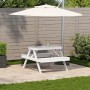 Picknicktisch aus massivem weißem Kiefernholz, 105 x 134 x 75 cm von , Gartentische - Ref: Foro24-832568, Preis: 127,47 €, Ra...