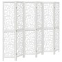 White Paulownia solid wood 6-panel dividing screen by , Room dividers - Ref: Foro24-358746, Price: 153,99 €, Discount: %