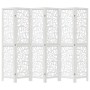 White Paulownia solid wood 6-panel dividing screen by , Room dividers - Ref: Foro24-358746, Price: 153,99 €, Discount: %