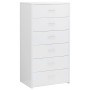 Sideboard with 6 glossy white plywood drawers 50x34x96 cm by vidaXL, Sideboards - Ref: Foro24-800672, Price: 92,47 €, Discoun...