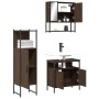 Set de muebles baño 3 pzas madera contrachapada roble marrón de , Muebles de baño - Ref: Foro24-3214699, Precio: 161,64 €, De...