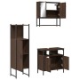 3-piece bathroom furniture set in brown oak plywood by , Bathroom furniture - Ref: Foro24-3214699, Price: 161,64 €, Discount: %