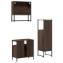 Set de muebles baño 3 pzas madera contrachapada roble marrón de , Muebles de baño - Ref: Foro24-3214699, Precio: 161,64 €, De...