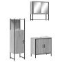 Sonoma gray plywood 3-piece bathroom furniture set by , Bathroom furniture - Ref: Foro24-3214703, Price: 165,52 €, Discount: %