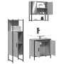 Sonoma gray plywood 3-piece bathroom furniture set by , Bathroom furniture - Ref: Foro24-3214703, Price: 165,52 €, Discount: %