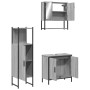 Sonoma gray plywood 3-piece bathroom furniture set by , Bathroom furniture - Ref: Foro24-3214703, Price: 165,52 €, Discount: %