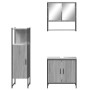 Sonoma gray plywood 3-piece bathroom furniture set by , Bathroom furniture - Ref: Foro24-3214703, Price: 165,52 €, Discount: %