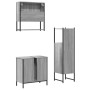 Sonoma gray plywood 3-piece bathroom furniture set by , Bathroom furniture - Ref: Foro24-3214703, Price: 165,52 €, Discount: %