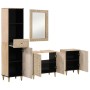 Conjunto de muebles de baño 4 piezas madera maciza de mango de , Muebles de baño - Ref: Foro24-3206319, Precio: 419,24 €, Des...