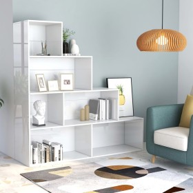 Plywood white glossy shelf 155x24x160cm by vidaXL, Bookcases and shelves - Ref: Foro24-800663, Price: 75,87 €, Discount: %