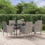 Garden dining set 7 pieces with anthracite synthetic rattan cushions by , Garden sets - Ref: Foro24-3156783, Price: 520,34 €,...