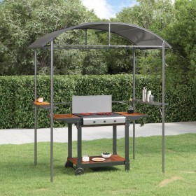 Barbecue gazebo side shelf anthracite steel 220x115x230 cm by , Tents and gazebos - Ref: Foro24-360138, Price: 262,81 €, Disc...