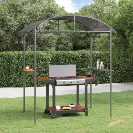 Seitenregal für Grillpavillon, anthrazitfarbener Stahl, 220 x 115 x 230 cm von , Zelte und Pavillons - Ref: Foro24-360138, Pr...