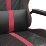 Silla gaming cuero sintético negro y rojo vino tinto de , Sillones para videojuegos - Ref: Foro24-3143794, Precio: 112,74 €, ...