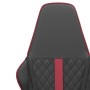 Silla gaming cuero sintético negro y rojo vino tinto de , Sillones para videojuegos - Ref: Foro24-3143794, Precio: 112,74 €, ...