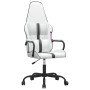 Silla gaming cuero sintético blanco y negro de , Sillones para videojuegos - Ref: Foro24-3143796, Precio: 113,34 €, Descuento: %