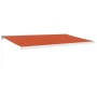 Toldo retráctil aluminio y tela naranja y marrón 5x3 m de , Toldos - Ref: Foro24-3154545, Precio: 744,99 €, Descuento: %