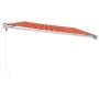 Toldo retráctil aluminio y tela naranja y marrón 5x3 m de , Toldos - Ref: Foro24-3154545, Precio: 744,99 €, Descuento: %