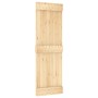 Puerta corredera con herrajes madera maciza de pino 70x210 cm de , Puertas - Ref: Foro24-3202971, Precio: 170,28 €, Descuento: %