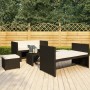 5-teiliges Gartenmöbel-Set und schwarze synthetische Rattankissen von vidaXL, Gartensets - Ref: Foro24-48132, Preis: 272,99 €...