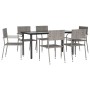 Juego de comedor de jardín 7 piezas ratán sintético gris de , Conjuntos de jardín - Ref: Foro24-3156755, Precio: 436,87 €, De...