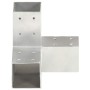 Conectores de postes en Y 4 uds metal galvanizado 81x81 mm de , Postes de cerca - Ref: Foro24-145466, Precio: 59,35 €, Descue...