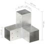 Conectores de postes en Y 4 uds metal galvanizado 81x81 mm de , Postes de cerca - Ref: Foro24-145466, Precio: 59,35 €, Descue...