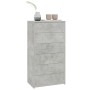 Aparador con 6 cajones contrachapada gris hormigón 50x34x96cm de vidaXL, Aparadores - Ref: Foro24-800670, Precio: 92,99 €, De...