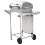 Portable gas barbecue with 2 zones silver stainless steel by , Barbecues - Ref: Foro24-276149, Price: 148,29 €, Discount: %