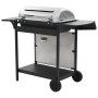 Portable gas barbecue with 6 zones silver stainless steel by , Barbecues - Ref: Foro24-276154, Price: 313,40 €, Discount: %