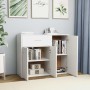 White plywood sideboard 88x30x70 cm by vidaXL, Sideboards - Ref: Foro24-800675, Price: 77,50 €, Discount: %