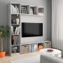 TV cabinet and bookcase 3 pieces concrete gray 180x30x180 cm by , Bookcases and shelves - Ref: Foro24-278792, Price: 164,05 €...