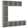 TV cabinet and bookcase 3 pieces concrete gray 180x30x180 cm by , Bookcases and shelves - Ref: Foro24-278792, Price: 164,05 €...