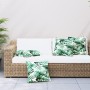 Decorative cushions 4 pcs leaf print fabric 40x40 cm by , Cushions - Ref: Foro24-314335, Price: 28,99 €, Discount: %