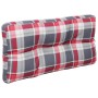 Cushions for pallets 2 units red checkered fabric by , Cushions for chairs and sofas - Ref: Foro24-314541, Price: 47,99 €, Di...