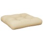 Cojín para sofá de palets de tela beige 60x60x12 cm de , Cojines para sillas y sofás - Ref: Foro24-314380, Precio: 24,38 €, D...