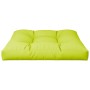 Cojín para sofá de palets de tela verde claro 80x80x12 cm