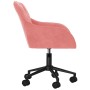 Silla de oficina giratoria de terciopelo rosa de , Sillas de oficina - Ref: Foro24-344871, Precio: 101,06 €, Descuento: %