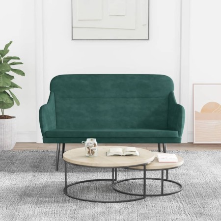 Dark green velvet bench 110x76x80 cm by , Banks - Ref: Foro24-351447, Price: 108,51 €, Discount: %