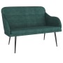 Banco de terciopelo verde oscuro 110x76x80 cm de , Bancos - Ref: Foro24-351447, Precio: 108,51 €, Descuento: %