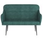 Banco de terciopelo verde oscuro 110x76x80 cm de , Bancos - Ref: Foro24-351447, Precio: 108,51 €, Descuento: %